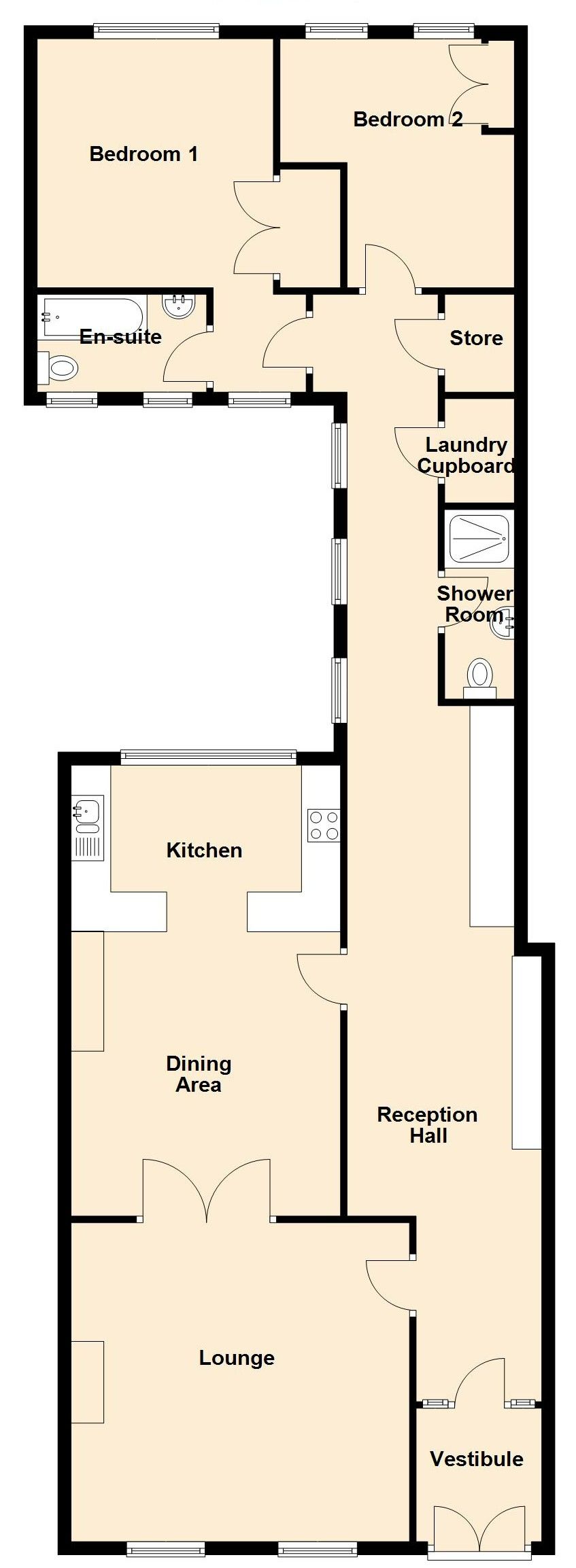 6, Elliot Terrace, Plymouth floorplan