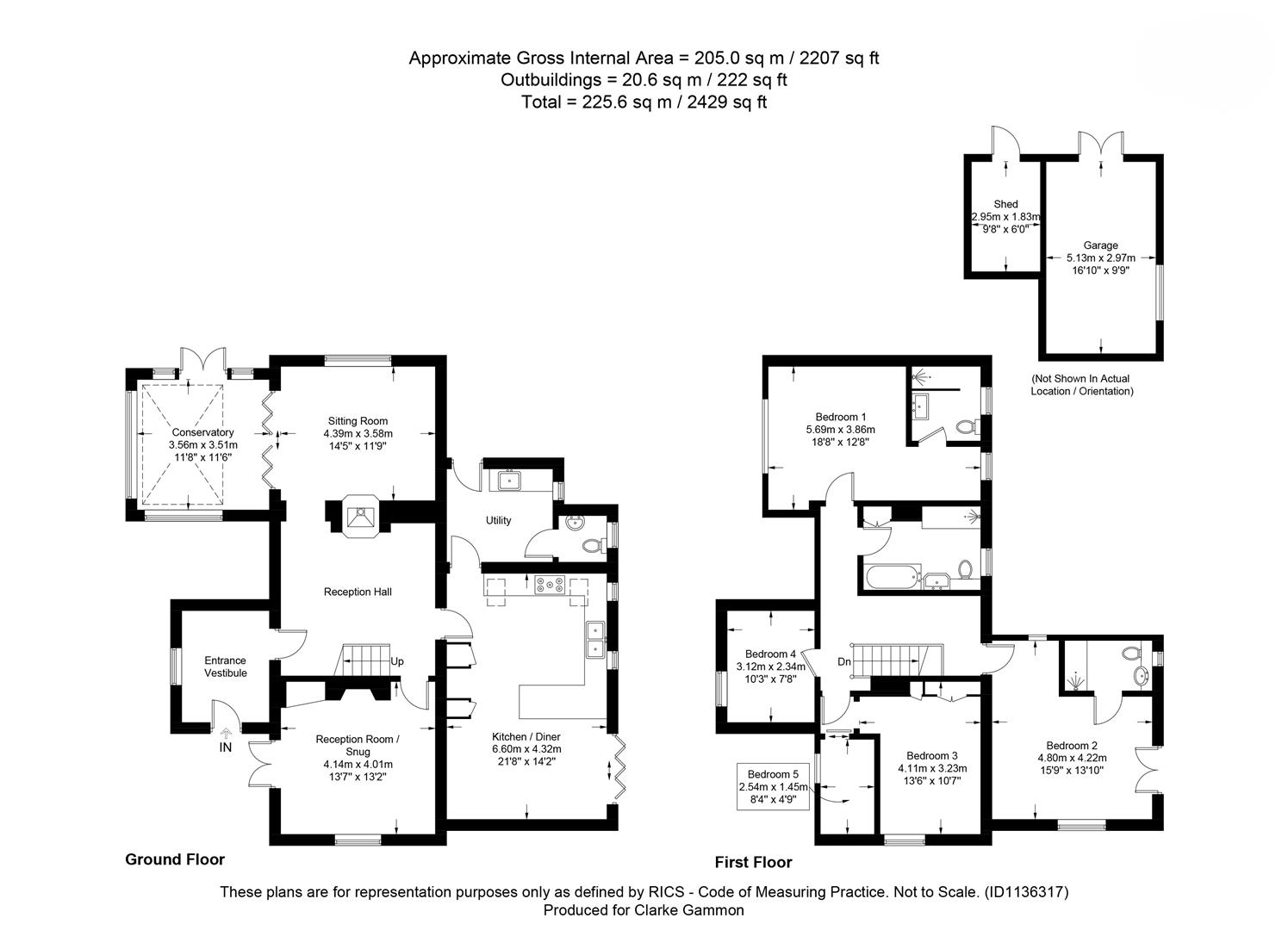 The Old Toll House, 79, London Road, Liphook floorplan