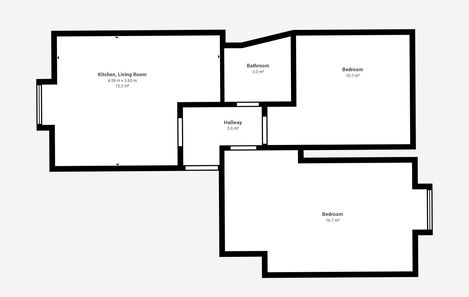 3/1, 20, Brunton Street, Glasgow City floorplan