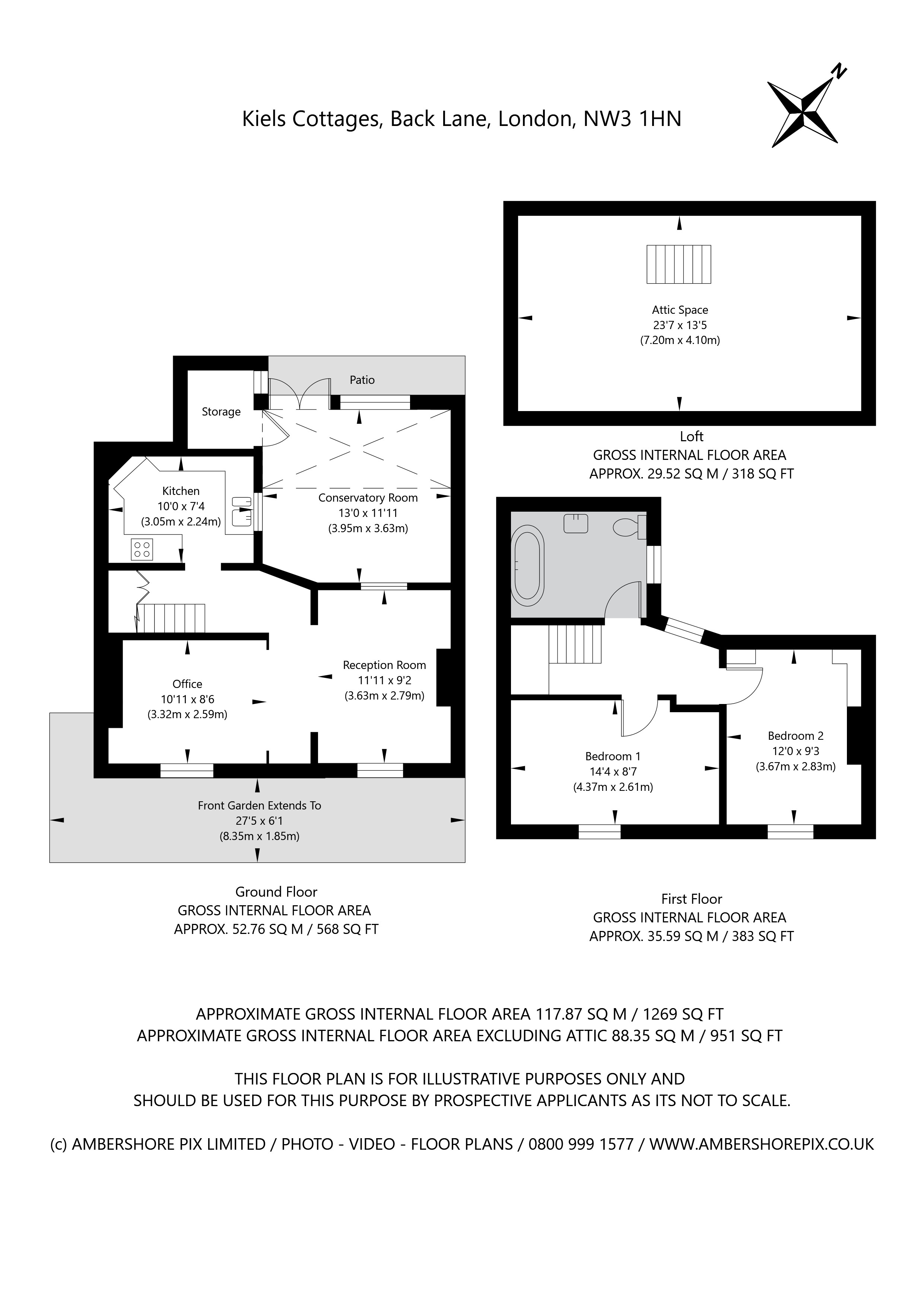 Kiels Cottages, Back Lane, London, NW3 floorplan