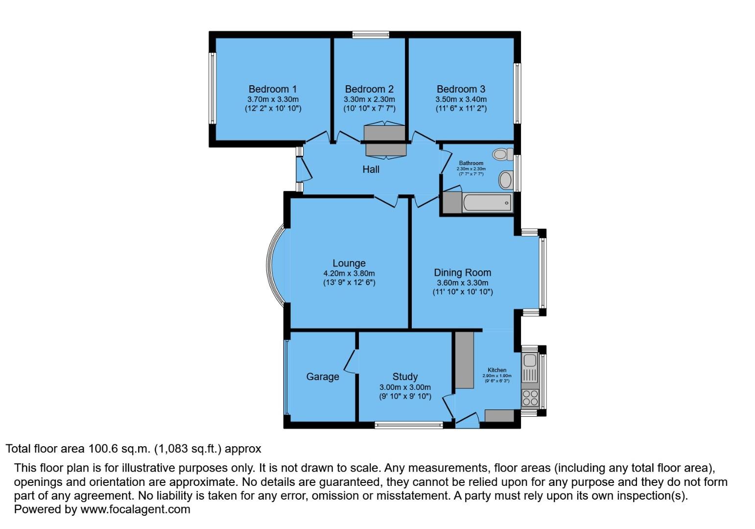6, Amesbury Close, Chesterfield floorplan