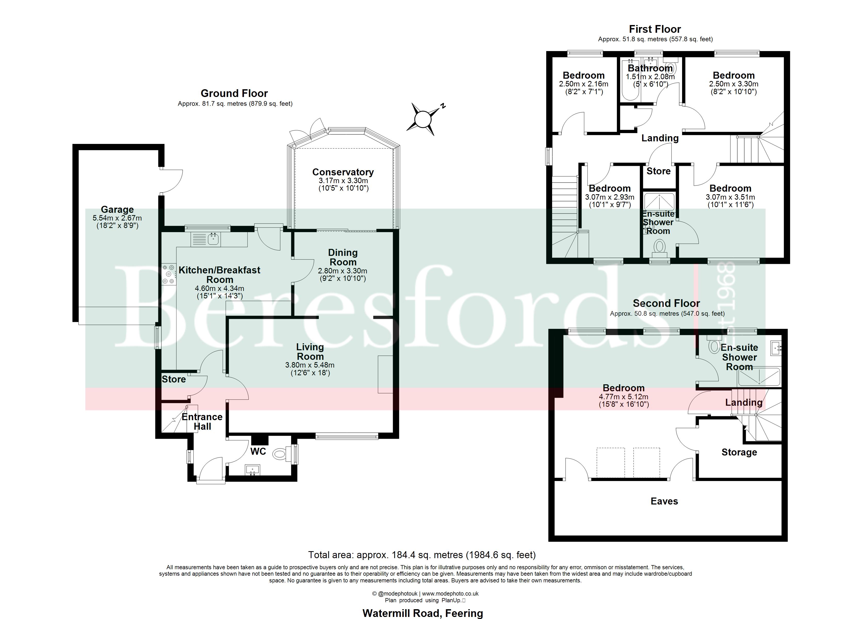 22, Watermill Road, Colchester floorplan