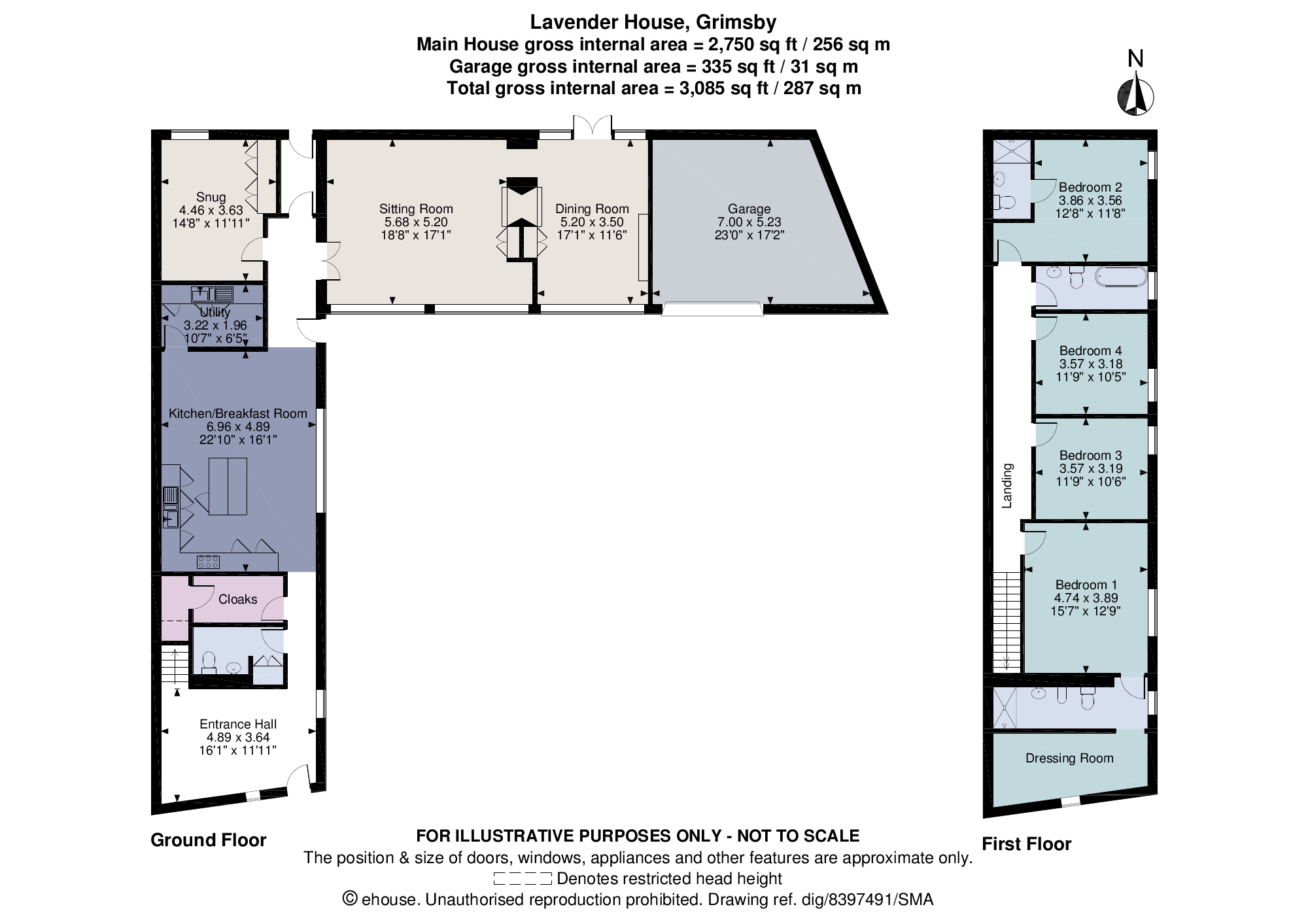 4 bed detached house for sale in Lavender House, Aylesby, Grimsby DN37