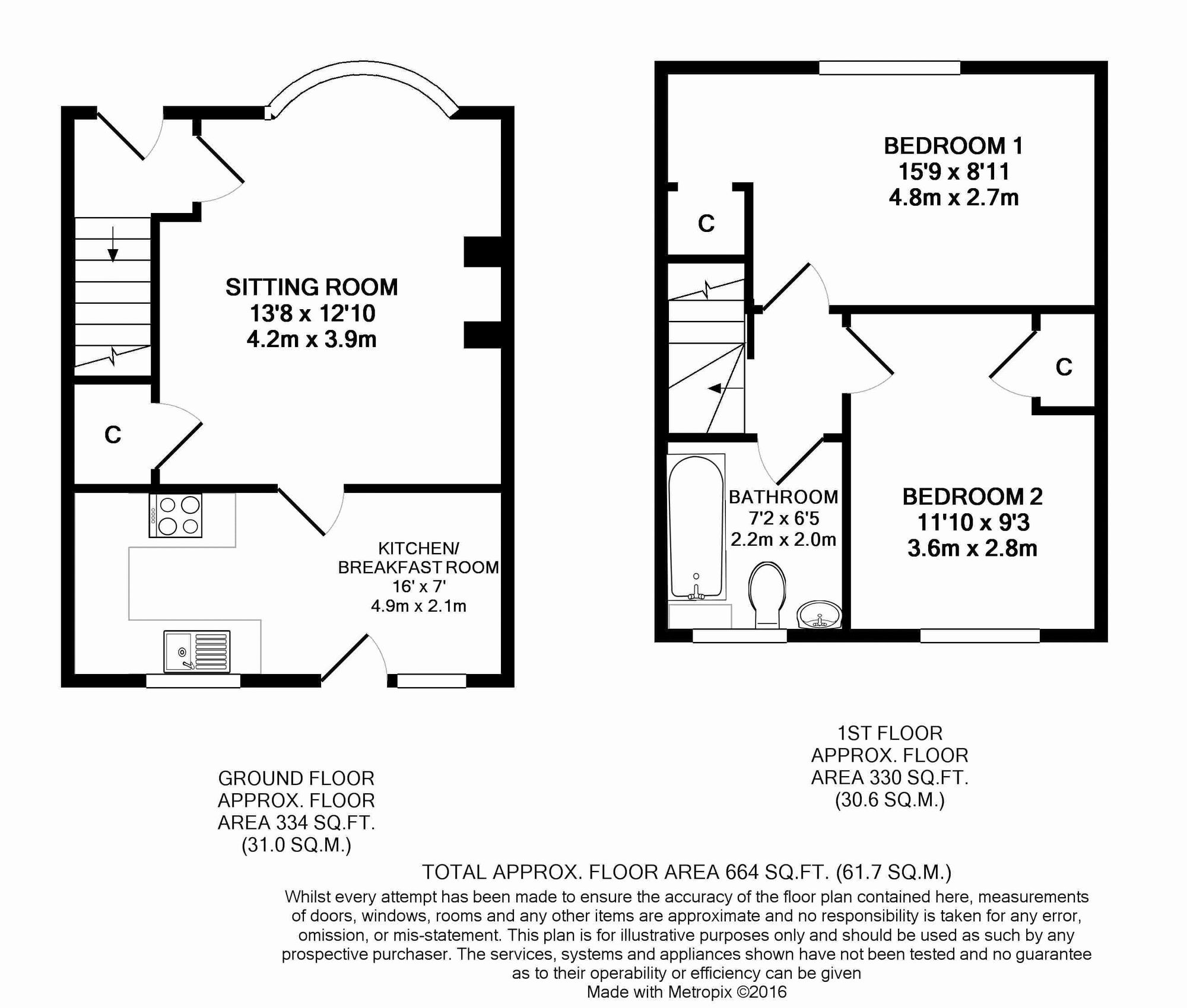 8 Queens Approach, Uckfield floorplan