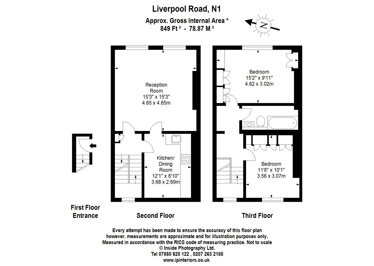 2 Bedrooms Flat to rent in Liverpool Road, Barnsbury N1