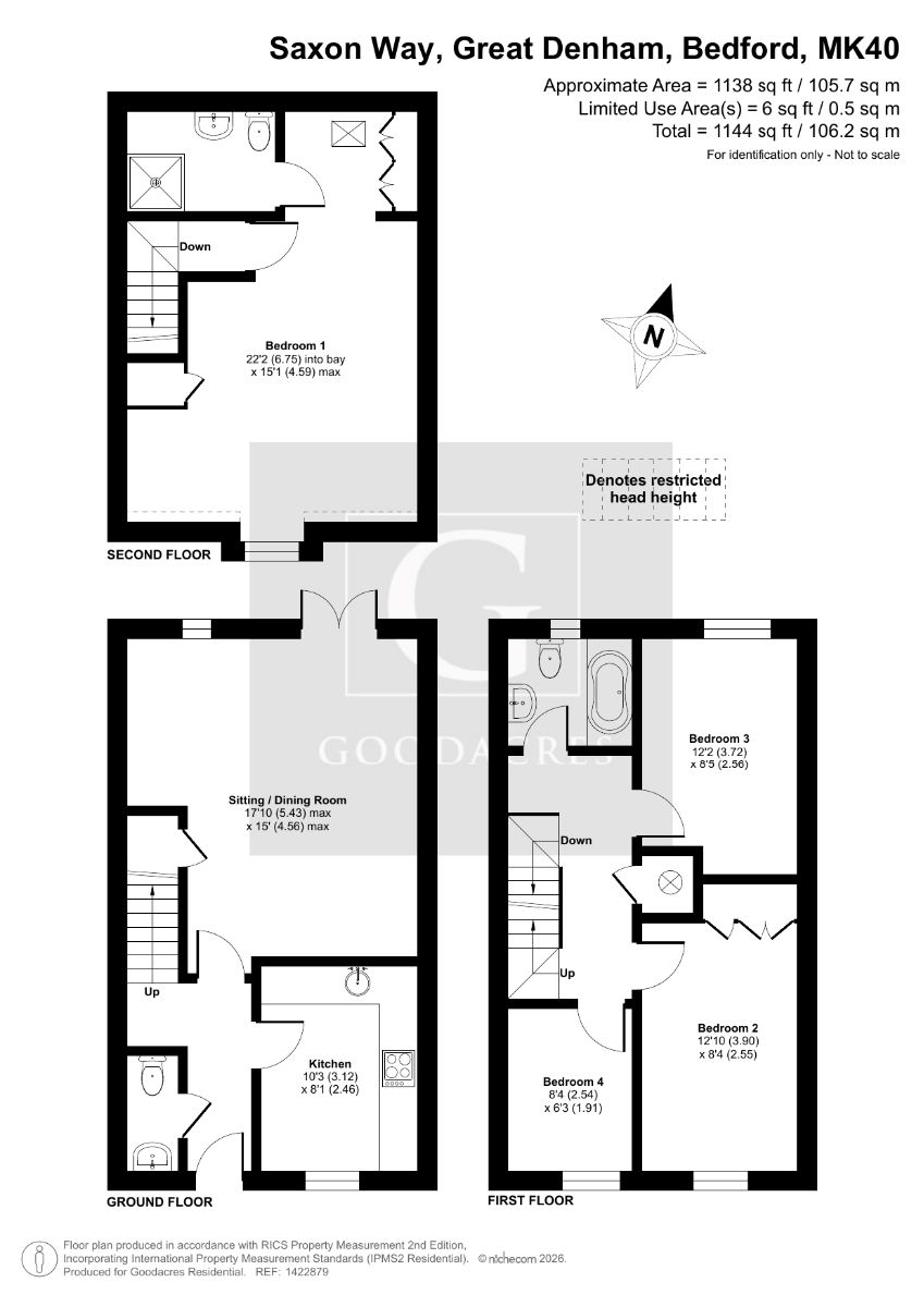 81 Saxon Way, Bedford floorplan