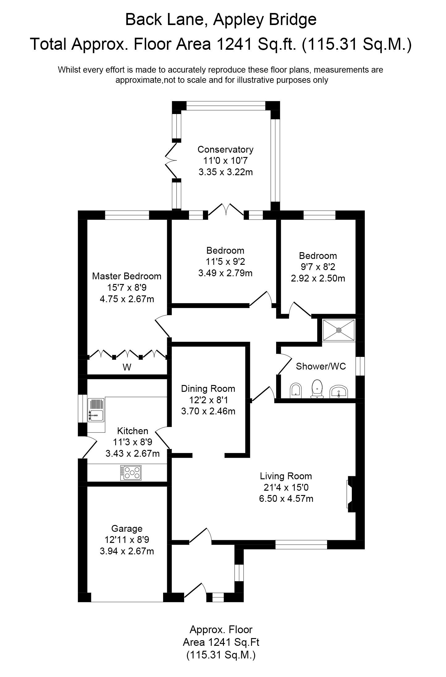 3 Bedrooms Detached bungalow for sale in Back Lane, Appley Bridge, Wigan WN6