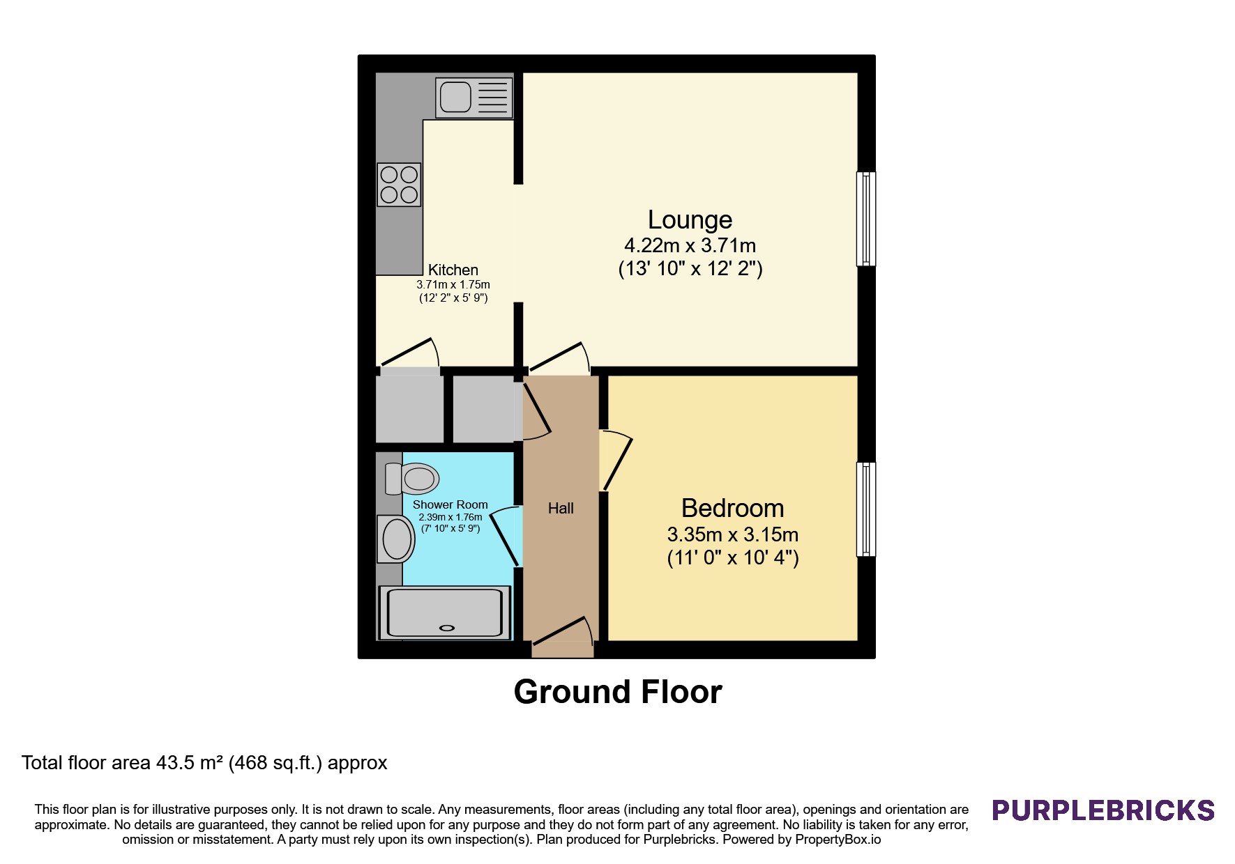 11 Eaton House, St. Lukes Square, Guildford floorplan