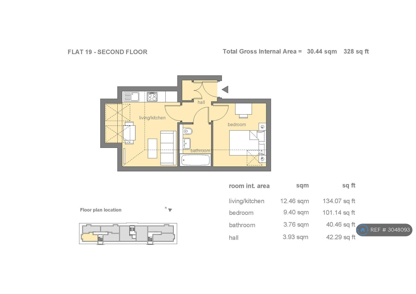 Flat, Prime House Challenge Court, Leatherhead floorplan