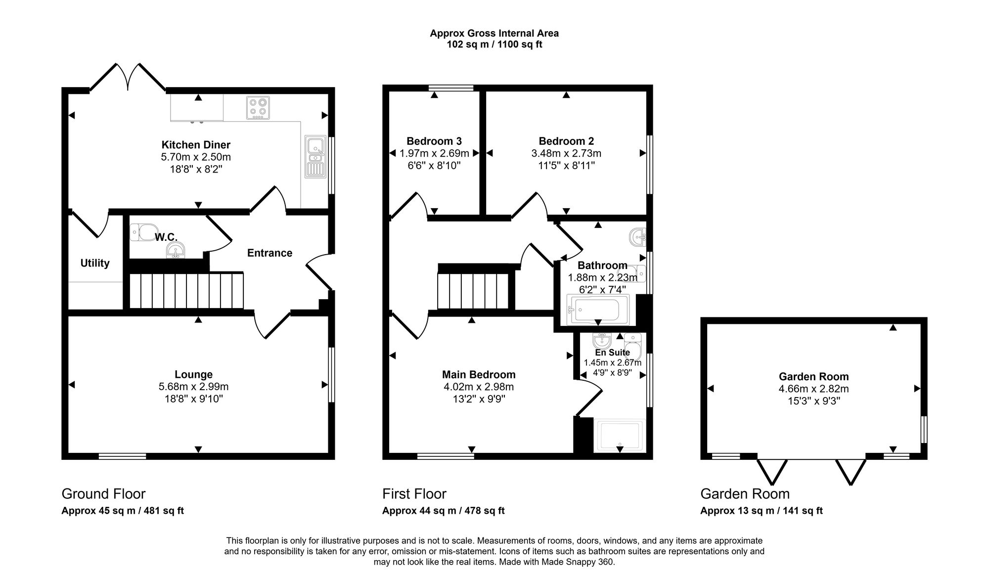 81 Hilldale, Wigan floorplan