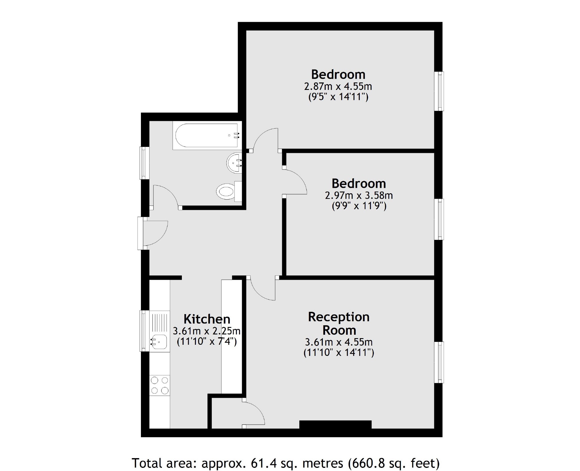 Flat 29, Totland House, 2, Vermont Road, London floorplan