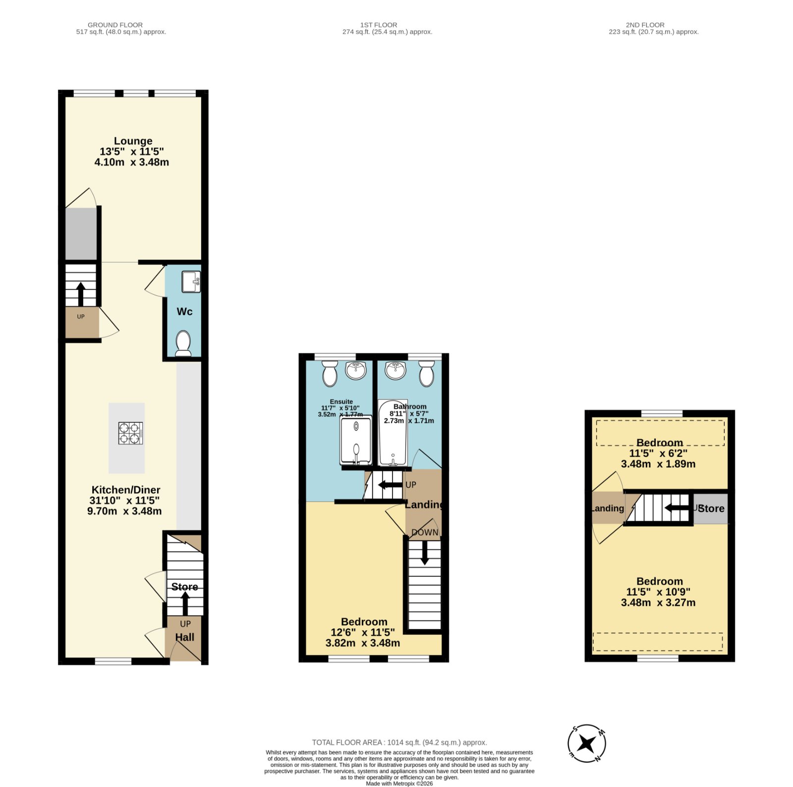 8, Myrtle Road, Folkestone floorplan