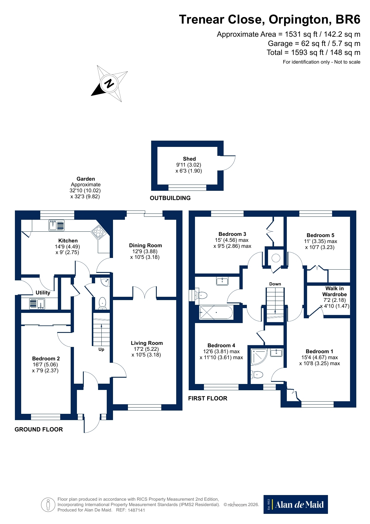 12, Trenear Close, Orpington floorplan