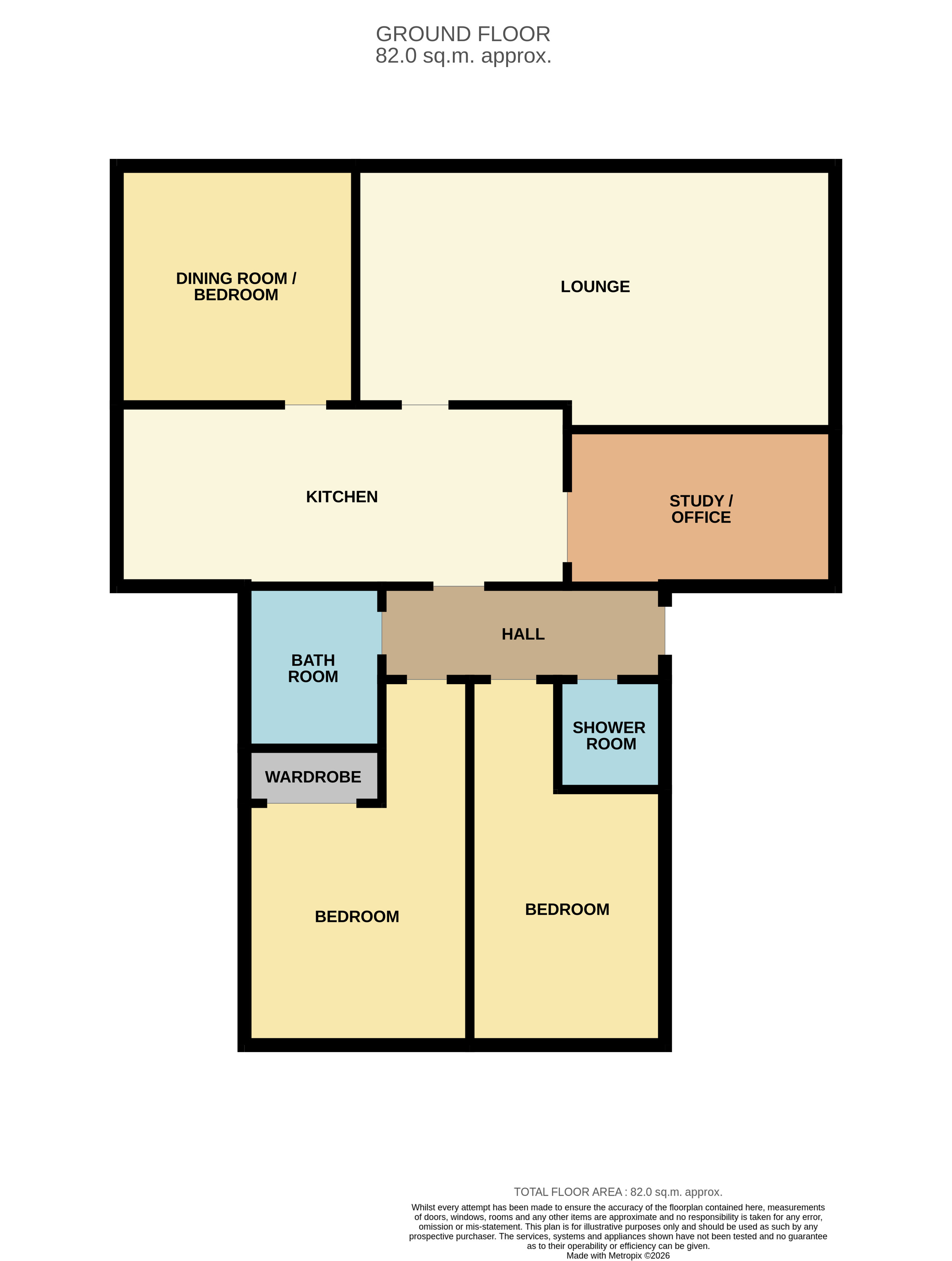 1, Shoretack Court, Gourdon floorplan