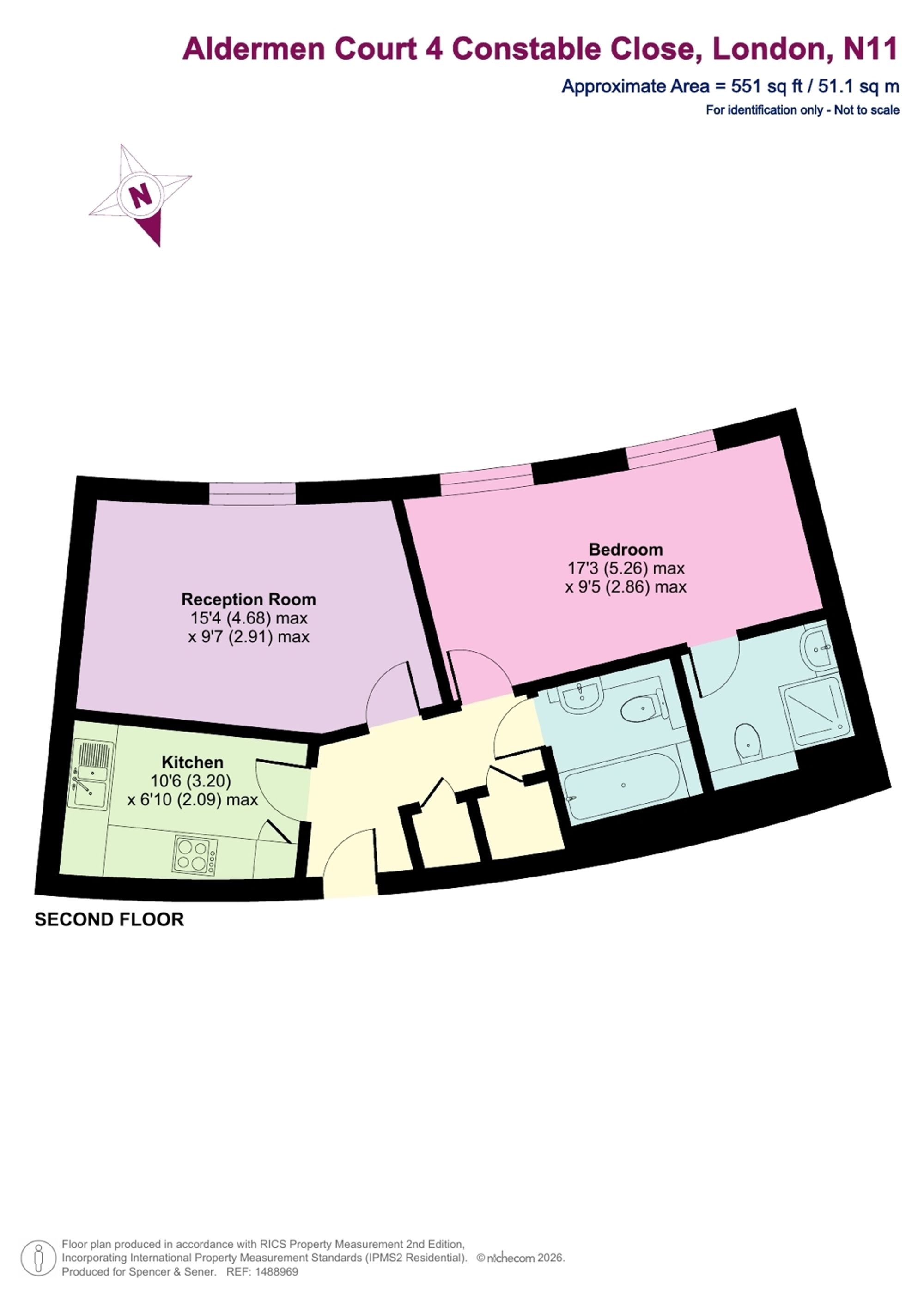 Flat 25, Aldermen Court, London floorplan