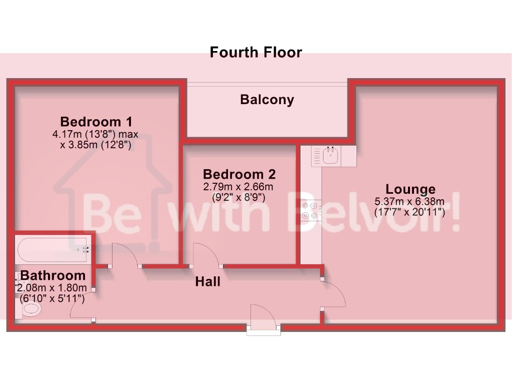 44 Mitre House, Western Road, Brighton floorplan