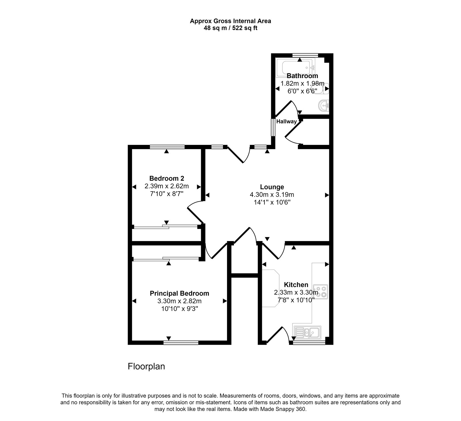 11, Weirside Court, Edington floorplan