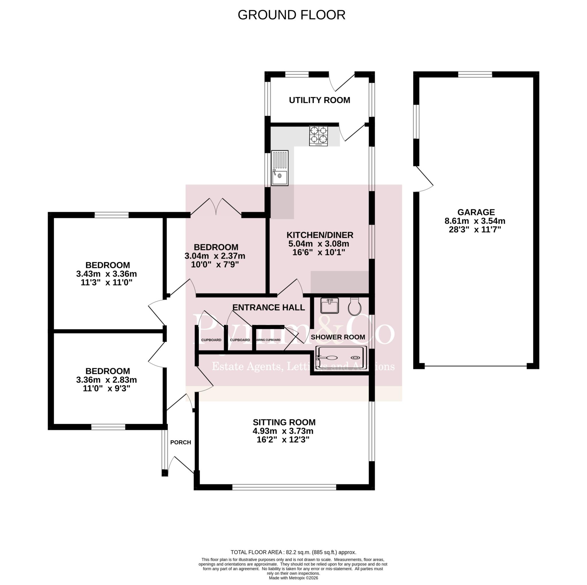 12, Gables Avenue, Norwich floorplan