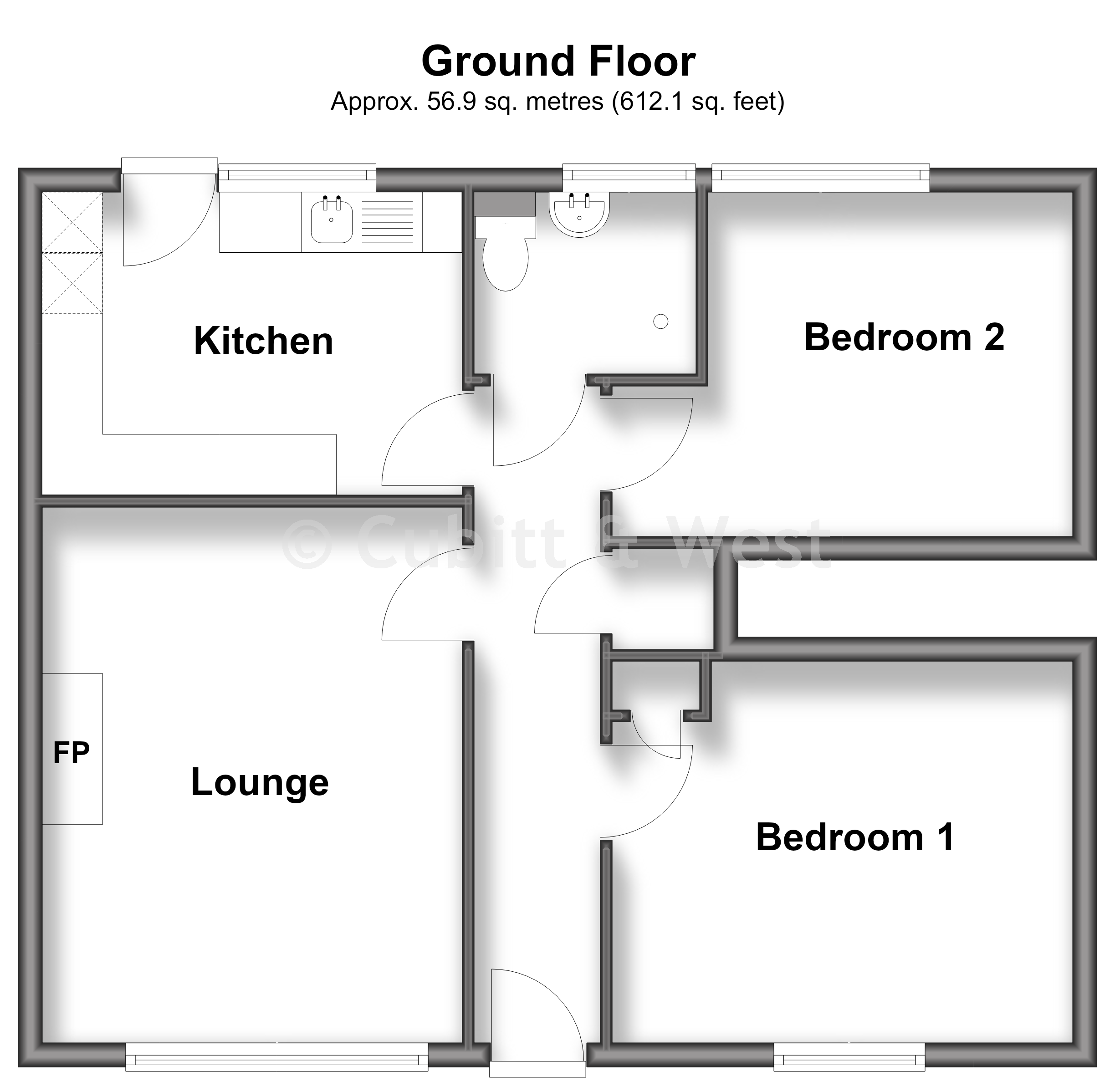 14, Marldell Close, Havant floorplan