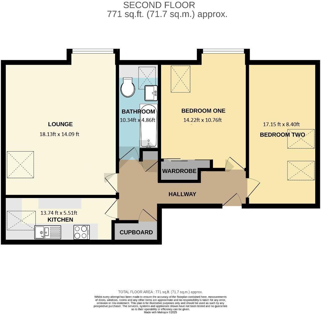 Flat 12, Shortlands, East Albany Road, Seaford floorplan