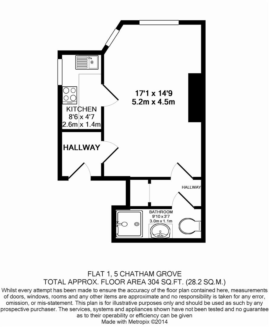 Flat 1, 5, Chatham Grove, Manchester floorplan
