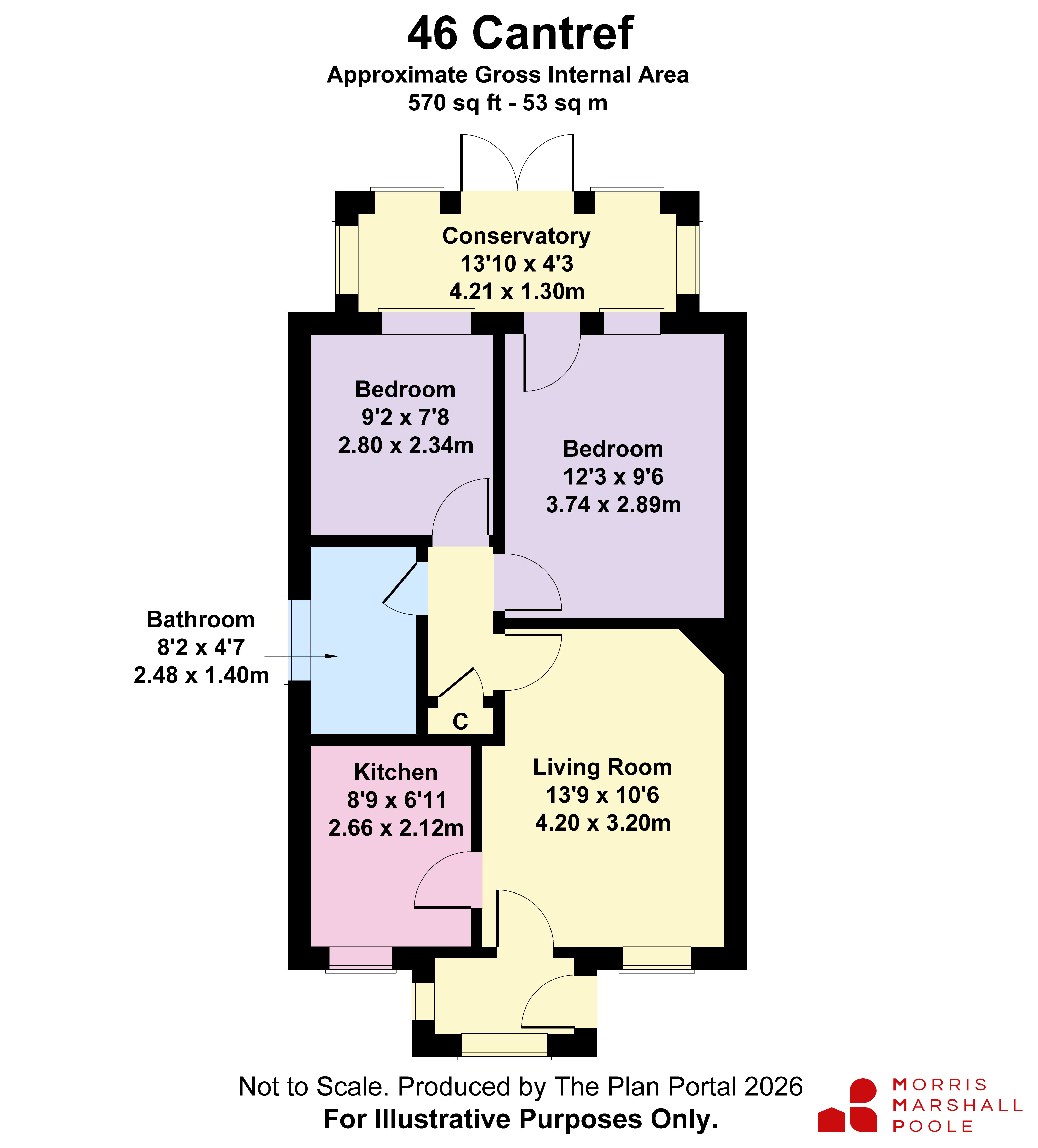 46, Cantref, Gwynedd floorplan