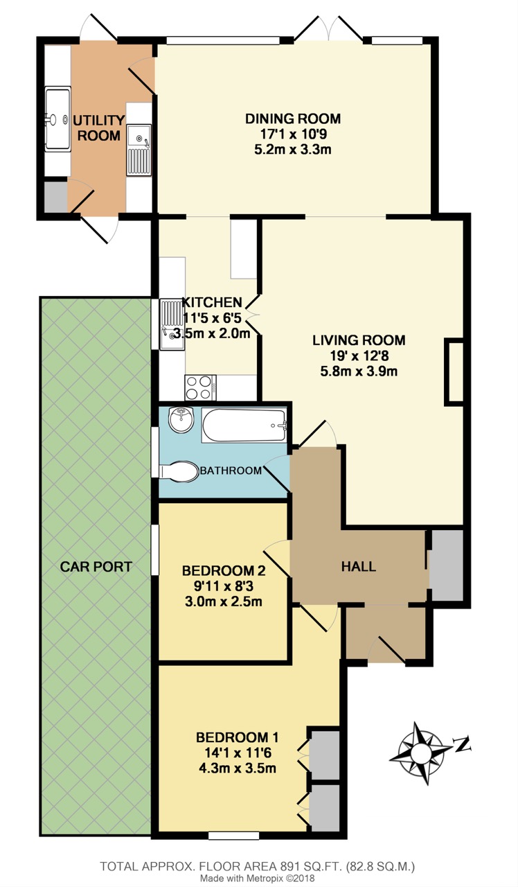 2 Bedrooms Semi-detached bungalow for sale in Nursery Road, Meopham, Kent DA13