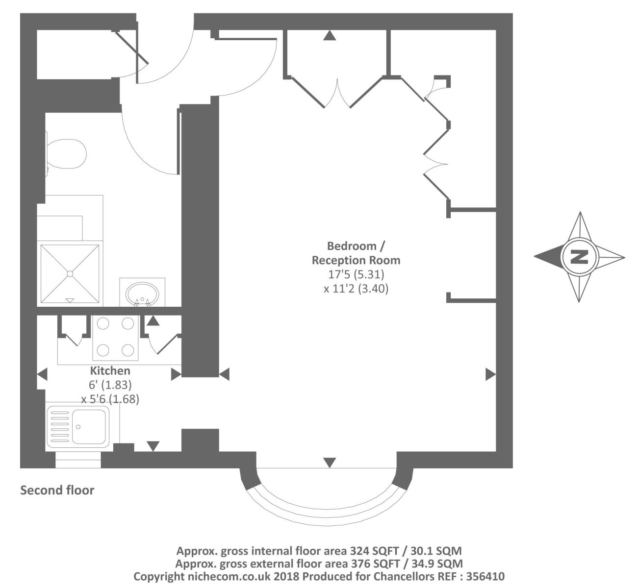 0 Bedrooms Studio to rent in Princess Court, Queensway W2