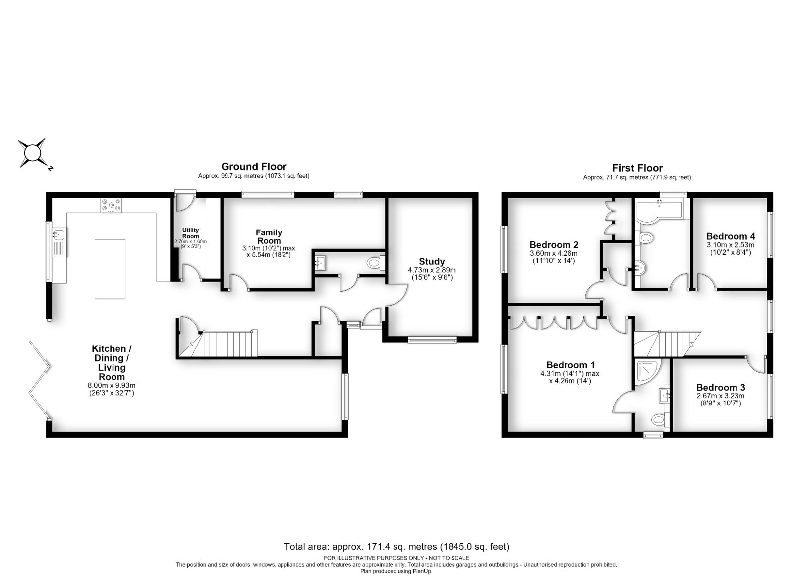 9, Noke Side, St. Albans floorplan