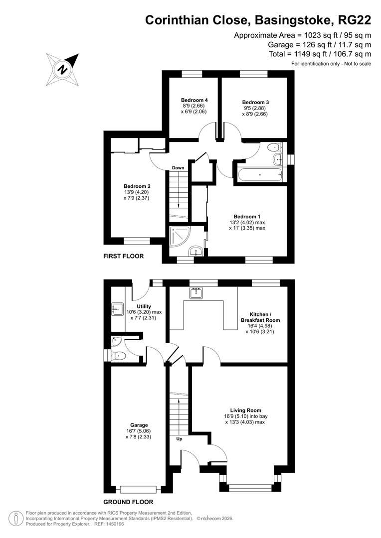39, Corinthian Close, Basingstoke floorplan