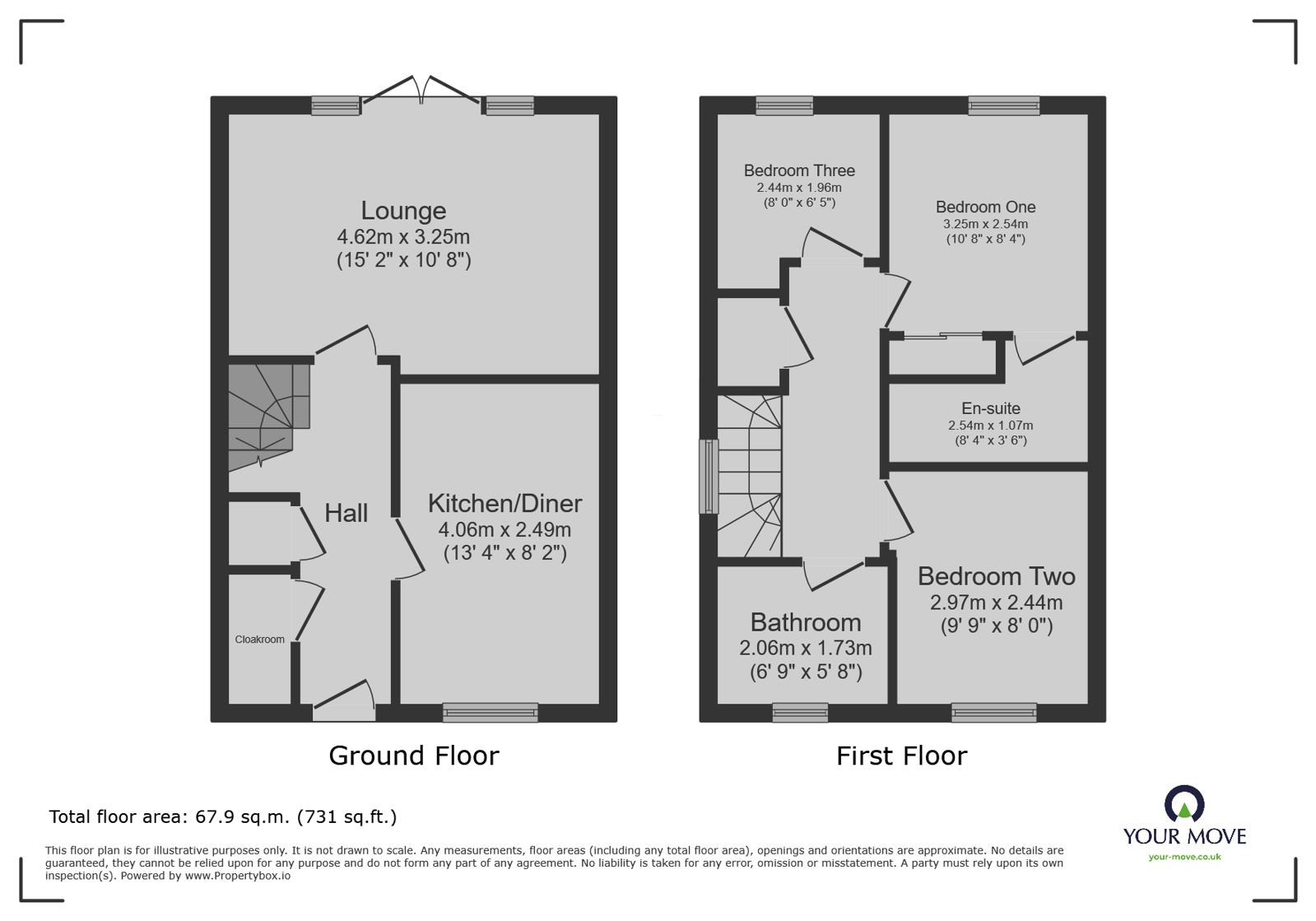 6, Kent Way, Swadlincote floorplan