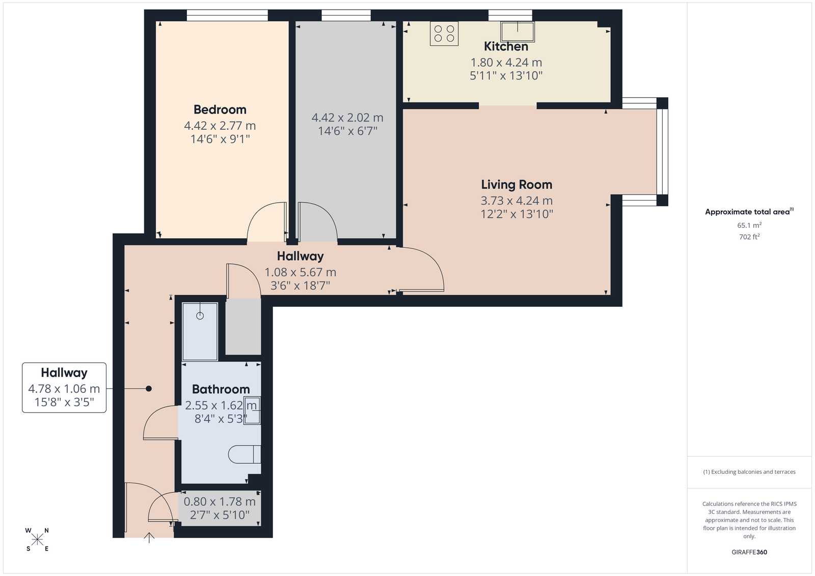 Castle Court,Flat 23, Cary Park, Torquay floorplan