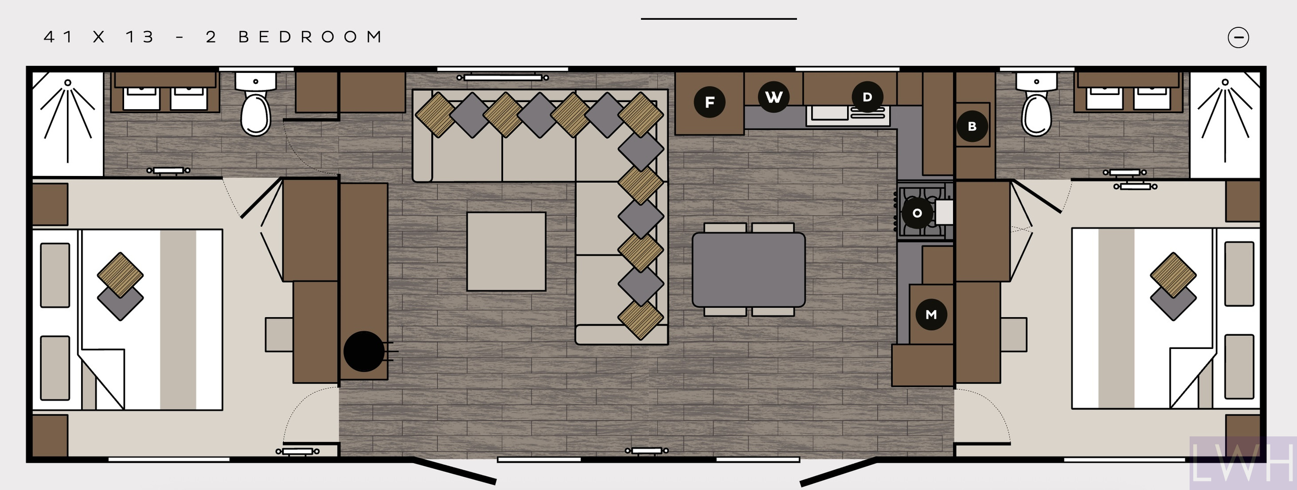110 Gimblet Rock Holiday Park, Pwllheli floorplan