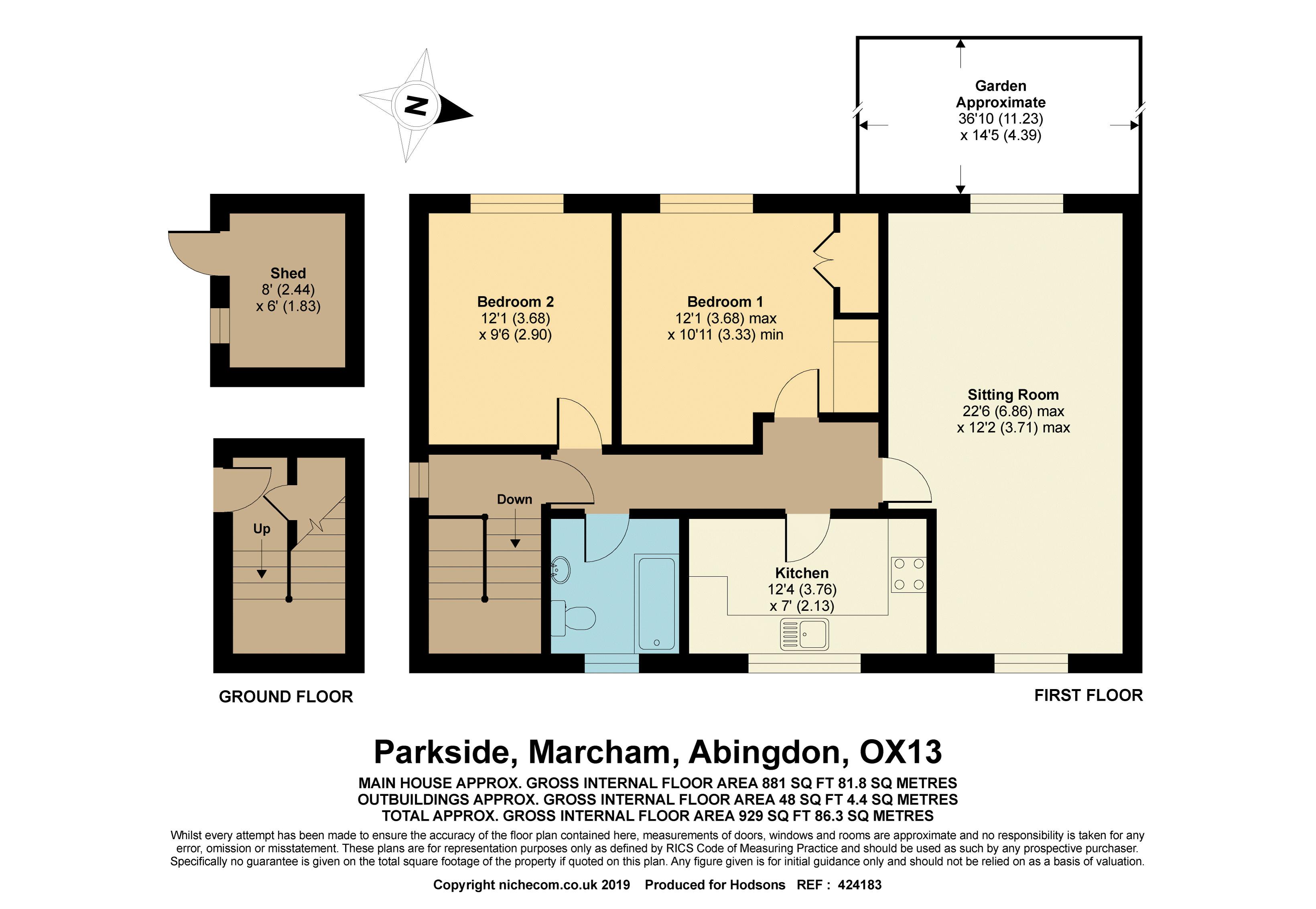 2 Bedrooms Flat for sale in Parkside, Marcham, Abingdon OX13