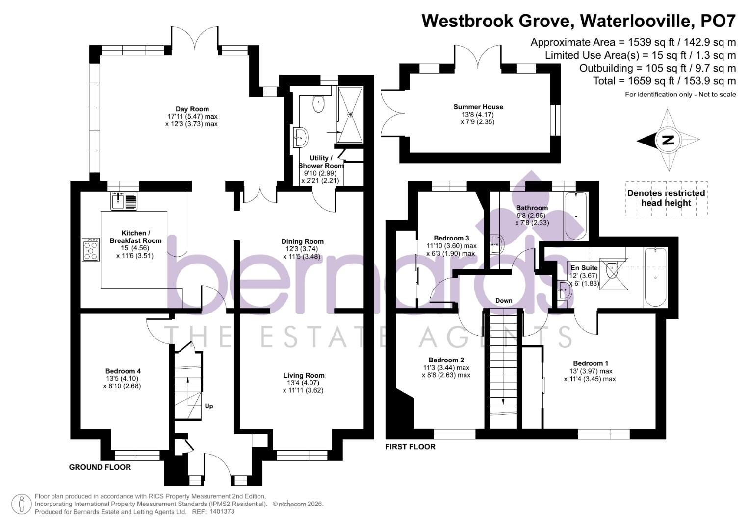 1, Westbrook Grove, Waterlooville floorplan
