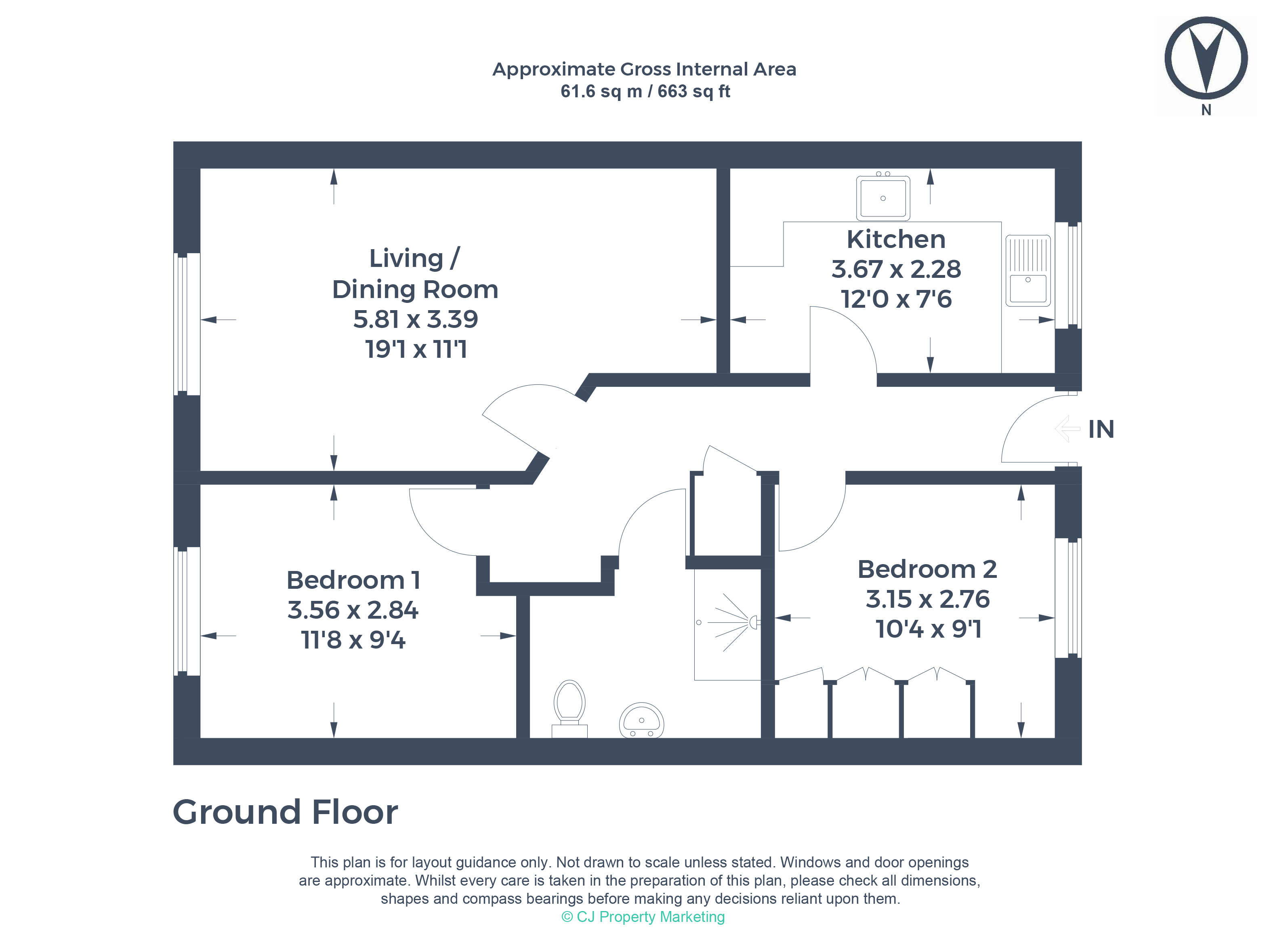5, Jackson Close, Slough floorplan