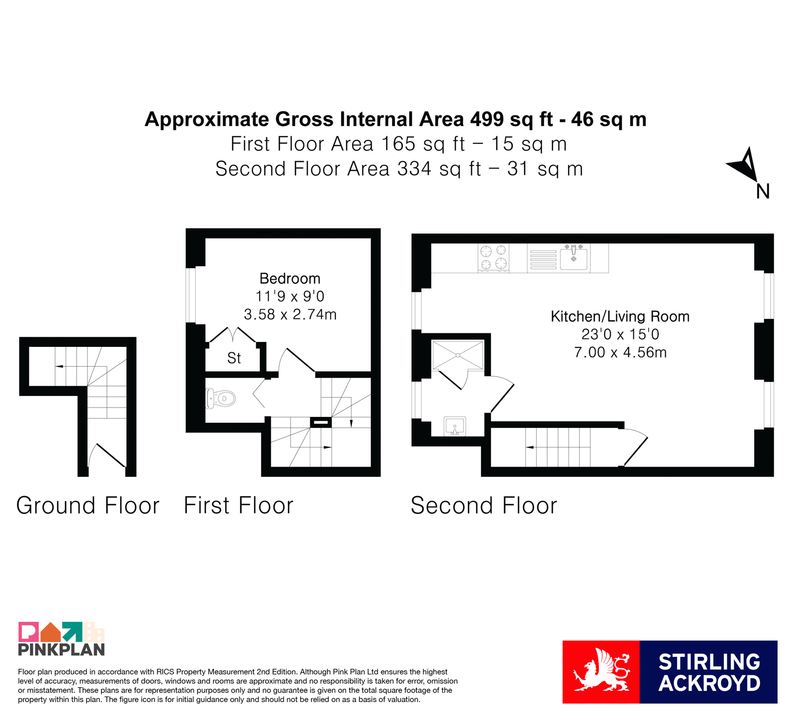 Flat 3, 22A, Trinity Road, London floorplan