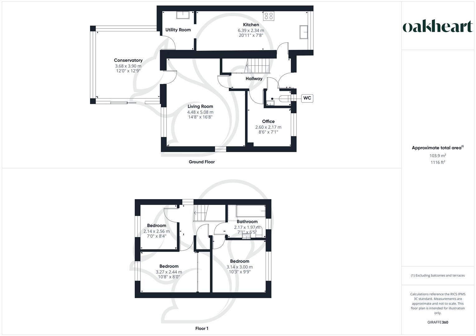 6,, Woodside Close, Bury St. Edmunds floorplan