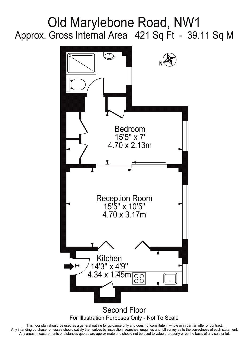 1 Bedrooms Flat to rent in Old Marylebone Road, London NW1