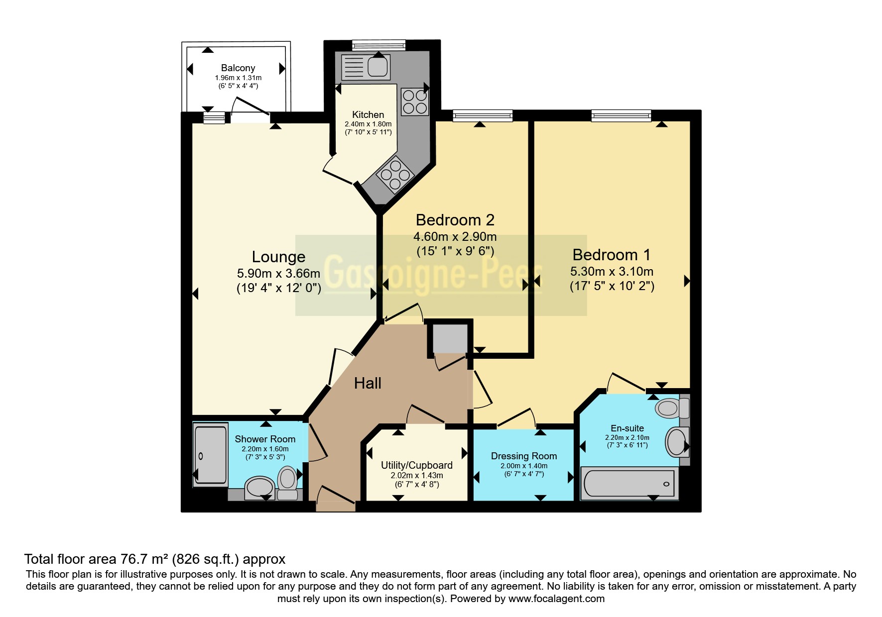 Flat 32, Elgar Place,, Bridge Avenue, Berkshire floorplan