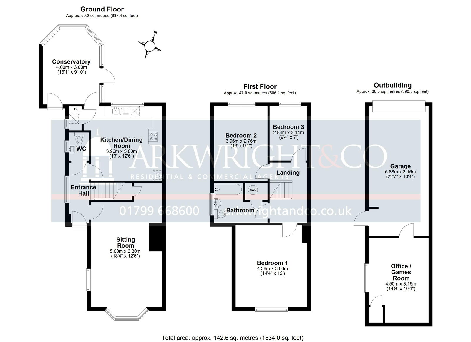 Yew Cottage, Saffron Walden floorplan