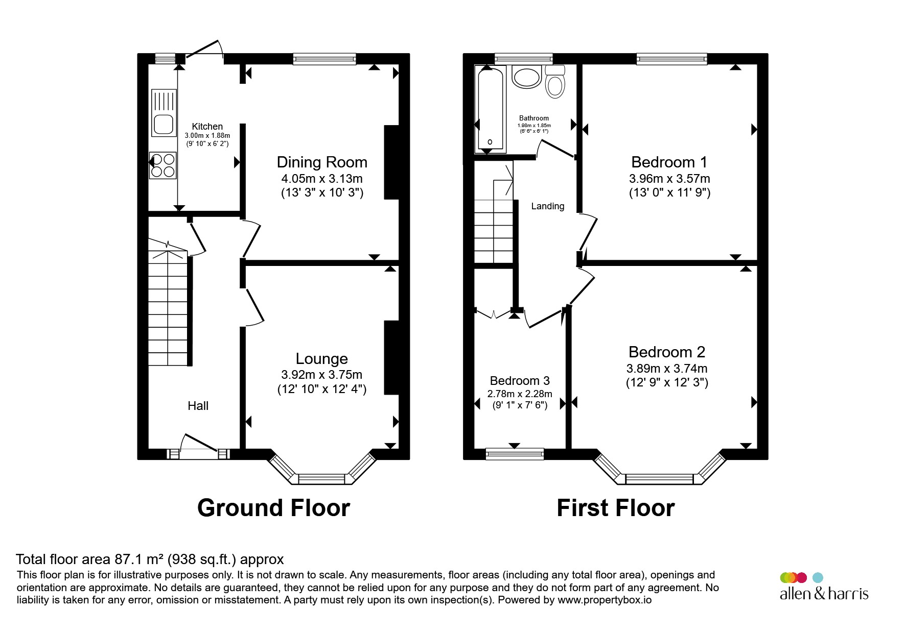 105, Fairwater Grove East, Cardiff floorplan