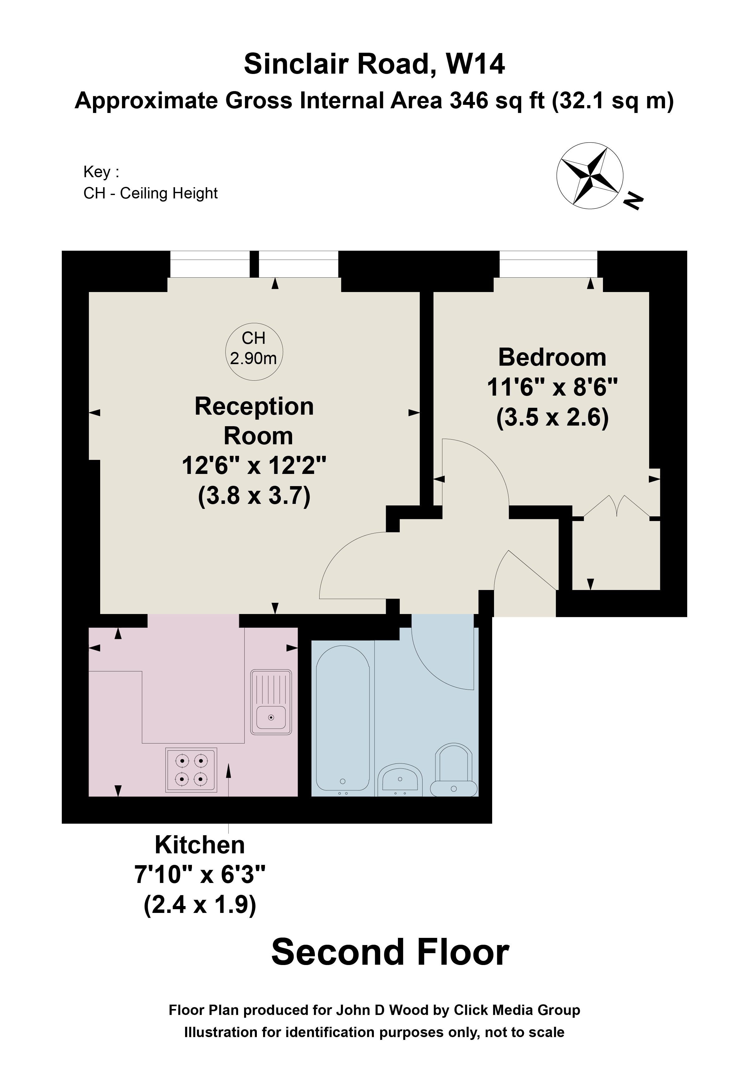 Flat 6, 84, Sinclair Road, Shepherds Bush floorplan