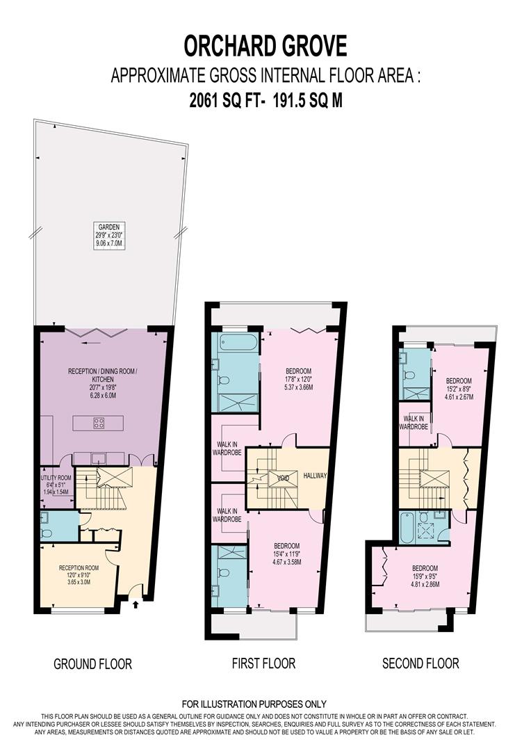 3, Orchard Grove, West Wimbledon floorplan