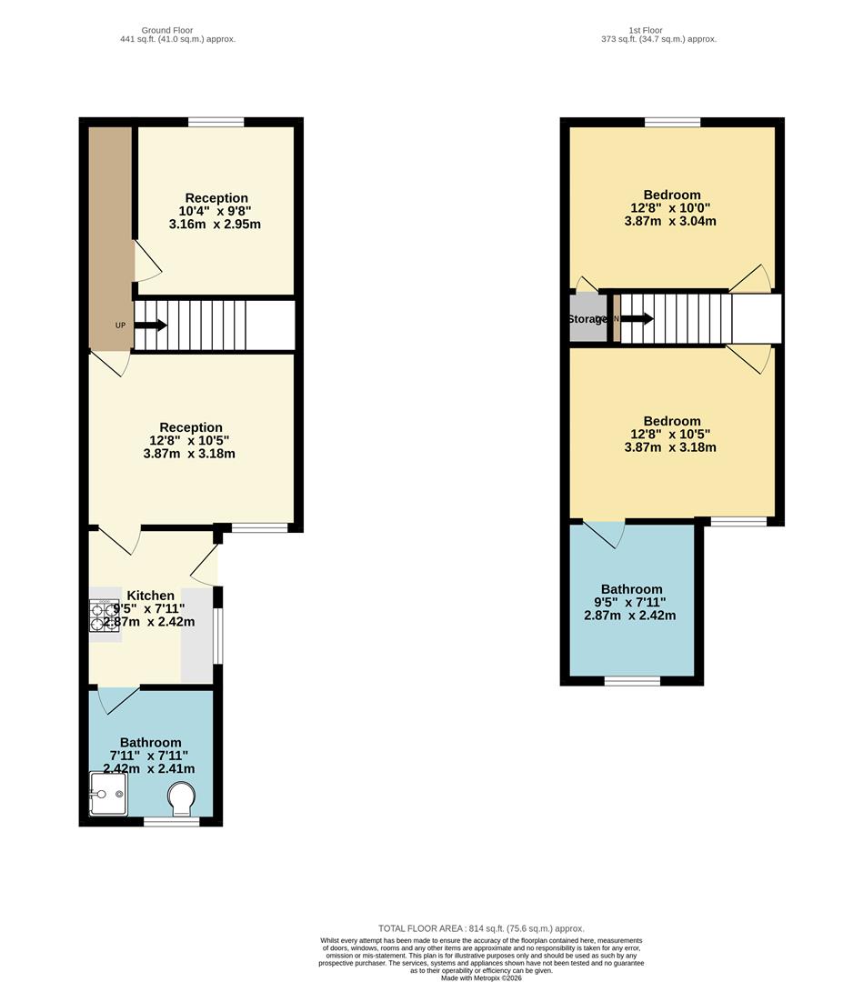 495, London Road, Grays floorplan