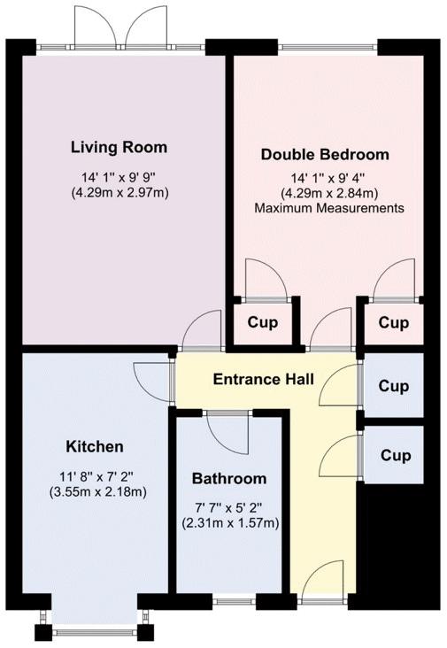 21, Postern Close, Fareham floorplan