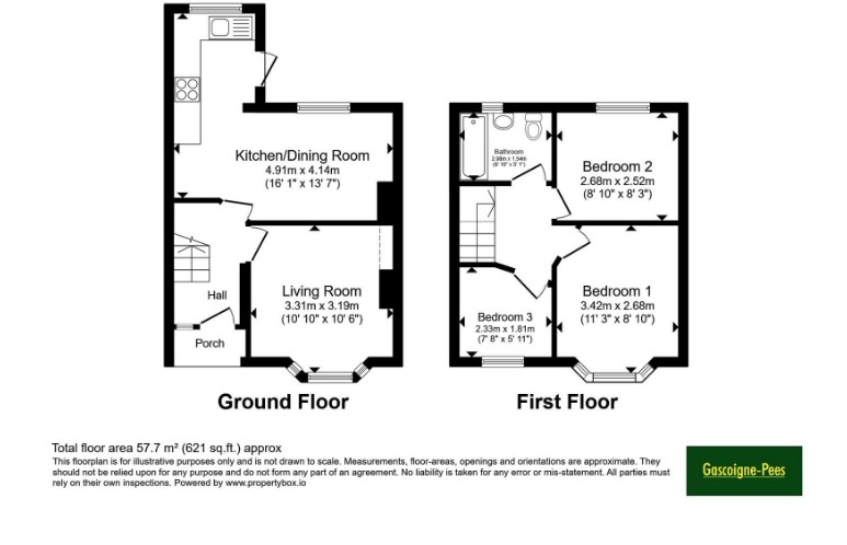 16, Worcester Park floorplan