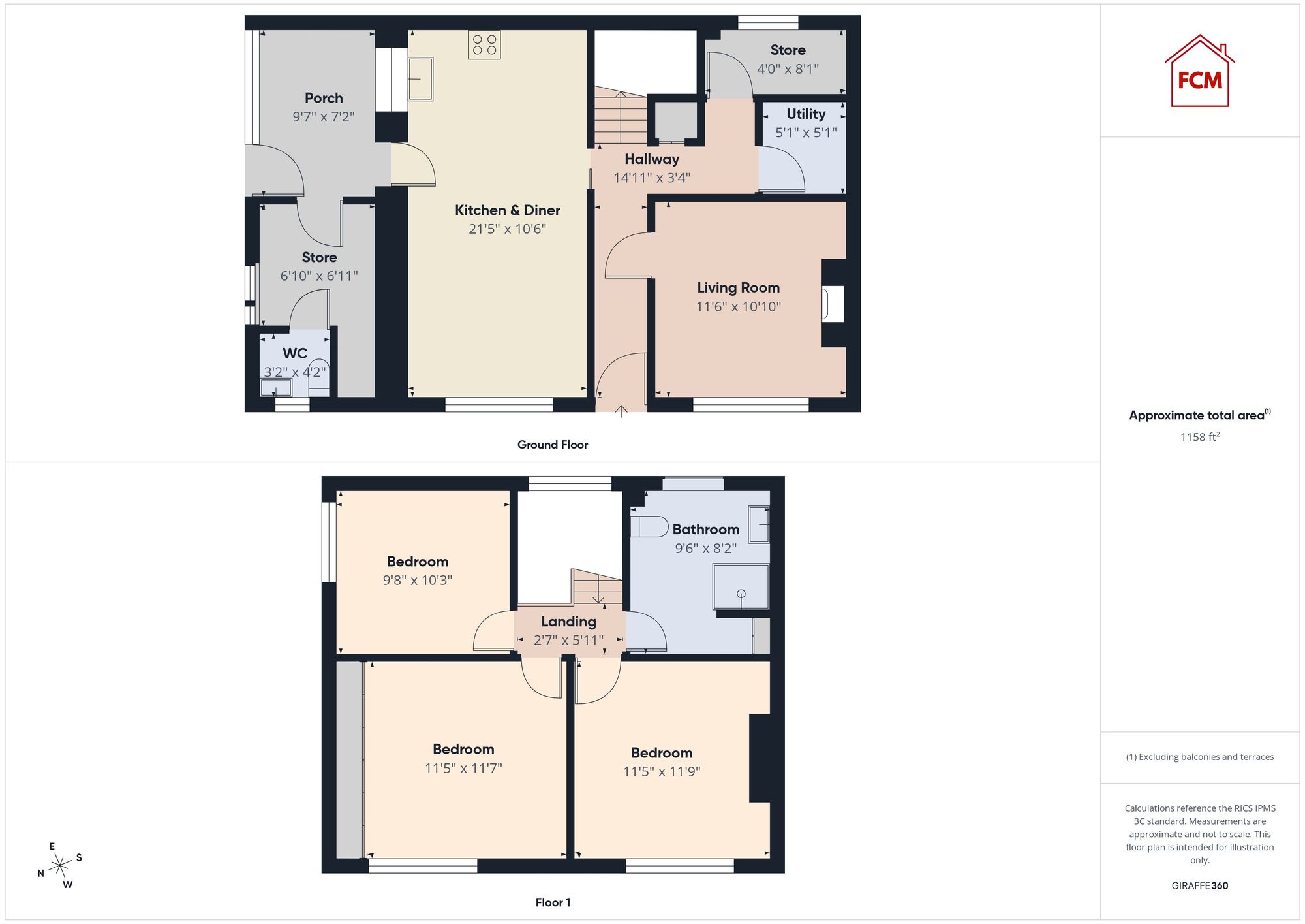 4 Lane Head, Whitehaven floorplan