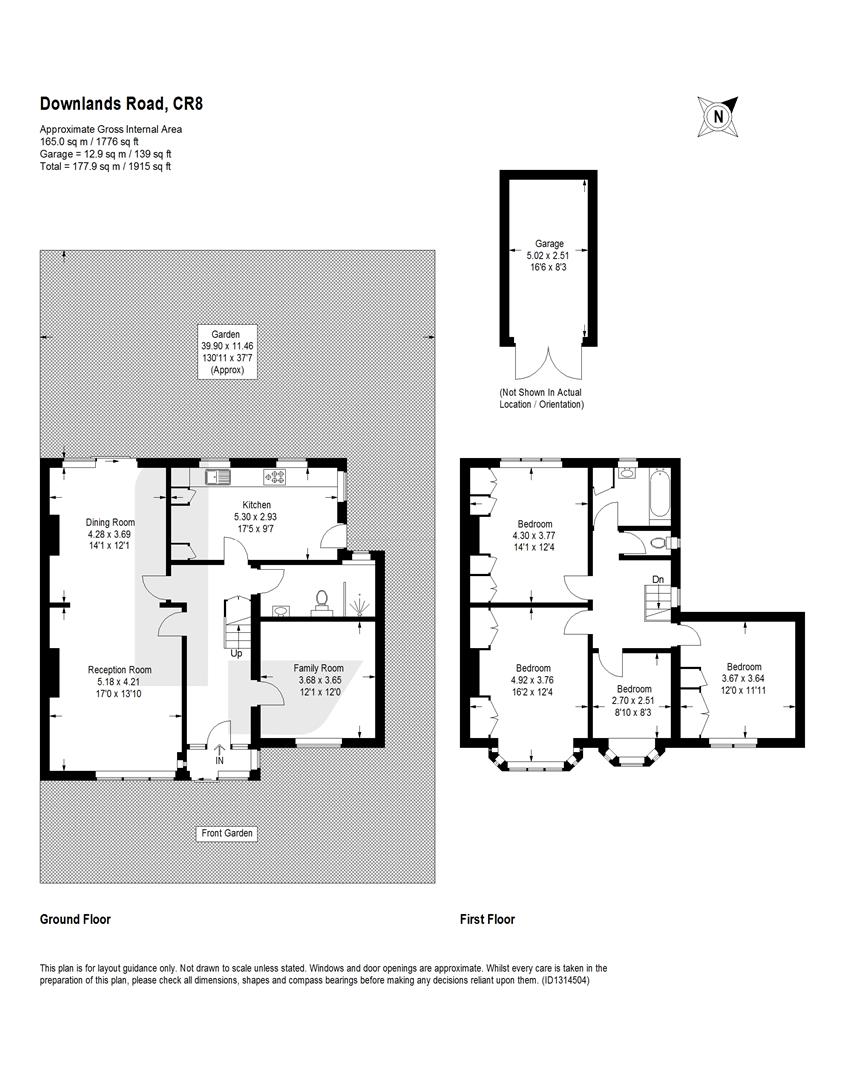 83, Downlands Road, Purley floorplan