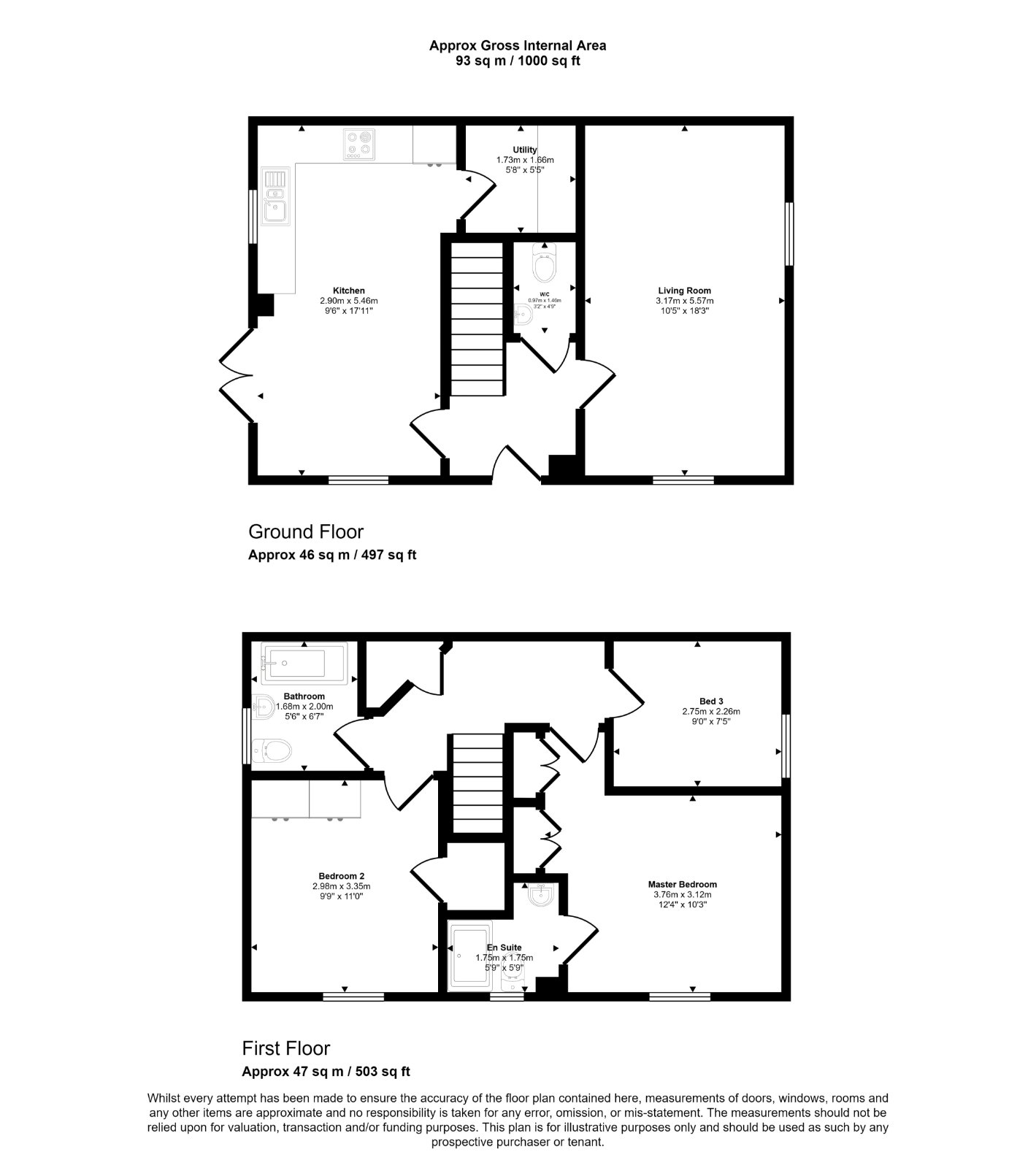 81, Dawes Way, Cannock floorplan